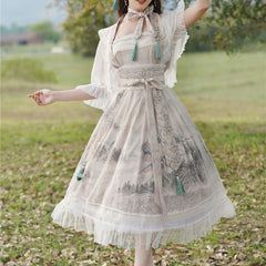 Lace Landscape Hanfu Dress