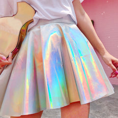 Laser Pleated Skirt