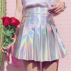 Laser Pleated Skirt