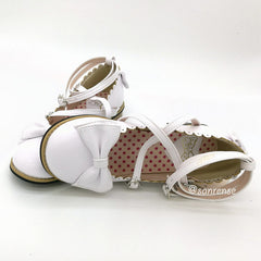 Lolita With Cross Straps Bow Shoes