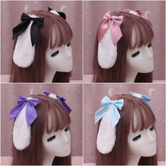 Lolita Bow Bunny Ear Hairpin