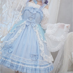 Lolita Bow Suspender Dress Set