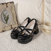 Love Bow With Chunky Heels