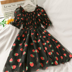 Mesh Strawberry Dress