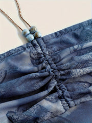 Mesh Floral Crop Cami Top