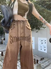 American Style Gradient Slimming Boyfriend Jeans