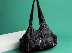 Solid Color Cargo Messenger Bag