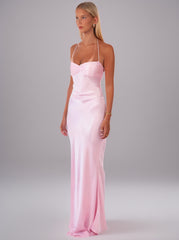 Sequined Satin Solid Color Open Back Tie Hip Dress