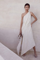 One Shoulder Backless Resort Dress