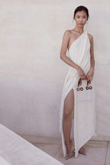 One Shoulder Backless Resort Dress