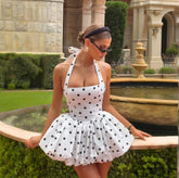 Slimming waist A-line dress