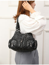 Solid Color Cargo Messenger Bag