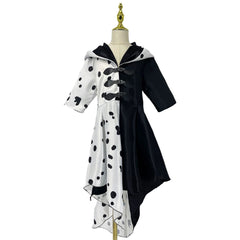 Black And White Witch Cruella Cosplay Dress