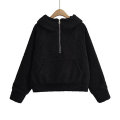 Lamb Wool Oversized Hooded Sweater