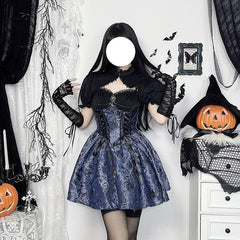 Dark Style Two-Tone Suspender Dress