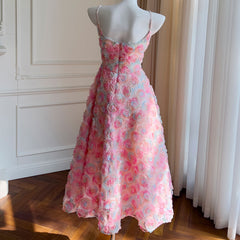 Pastel Mesh Floral Dress