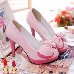 Pastel Bow Heels Shoes