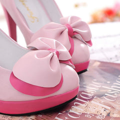 Pastel Bow Heels Shoes