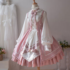 Pink Bow Strap Dress