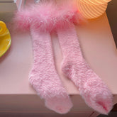 Plush Lace Warm Socks