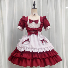 Red Bow Maid Dress