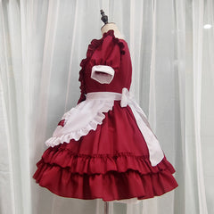 Red Bow Maid Dress