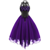 Retro Lace Chiffon Dresses