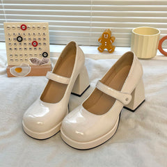 Round Toe High Heel Shoes