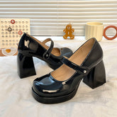 Round Toe High Heel Shoes