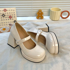 Round Toe High Heel Shoes