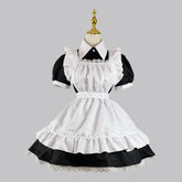 Gothic Maid Halloween Copslay Waitress Plus Size Short Sleeve Sweet