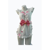 Erotic Lingerie Maid Charm Backless Bow Apron Cute Maid Suit Cosplay Outfit Naughty Costumes