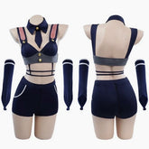 Bunny Police Officer Cosplay Costume Top Outfits Rabbit Role Play Lingerie