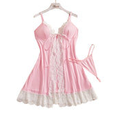 Pink Strap Underwear Set