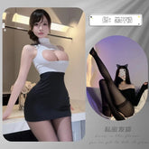 Lingerie Secretary OL See Through Office Lady Exotic Costume Night Club Party Show Bed Wear Game