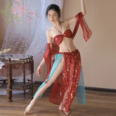 Traditional Skirt Thin Lingerie Classic Hanfu Costumes Cosplay Ancient Fairy Chiffon Transparent Outfit