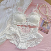 Cute Rabbit Ear Lingerie Lolita Sweet Bra Panties Set