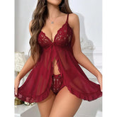 Steel Ring Push Up Delicate Pajamas Lingerie