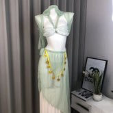 Pajamas Ancient Style Elegant Erotic Hanfu Skirt Traditional Exotic Charm Costumes Couples Flirt Set