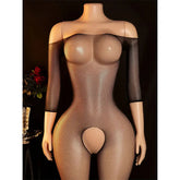 Erotic Crotchless Full Body Stockings Fishnet Adult Toys Sheer Open Crotch Lingerie BodyStockings Desire Underwear Tights