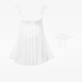 Erotic Lingerie Female Temptation Babydoll Open Gear Free Crotch Sling Lace Nightgown See-through Pajamas Porn Suits