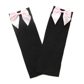 Soft Velvet Pink Bow Handmade Stockings