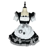Sweet Cat Maid Cosplay Costumes Lolita Coffee Waitress Halloween Party Animation Show Role Play Outfit