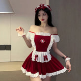 Maid Nurse Cosplay Temptation Roleplay Sweet Cute Servant Kawaii Costumes Adult Outfit Lingerie Set