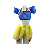 Transparent Split Miniskirt Role-playing Maid Lingerie Outfit Sweet Bow Costumes Perspective Tempting Cosplay Set