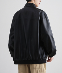 Logo Graphic Vintage Moto Varsity Jacket