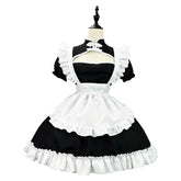 Chongsam Cosplay Maid Costume Plus Size Lolita Princess Halloween Black White School Kawaii Clothing