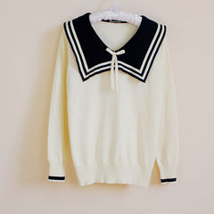 Sailor Navy Pullover Sweater