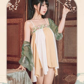 Ancient Style Hanfu Pajamas Hot Perspective Seductive Traditional Improve Embroidery Skirt Exotic Charm Uniform