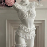 Sweet Cat Cosplay Costume Lolita Underwear Underpants Maid Outfits Kitten Role Play Halloween Kawaii Lingerie